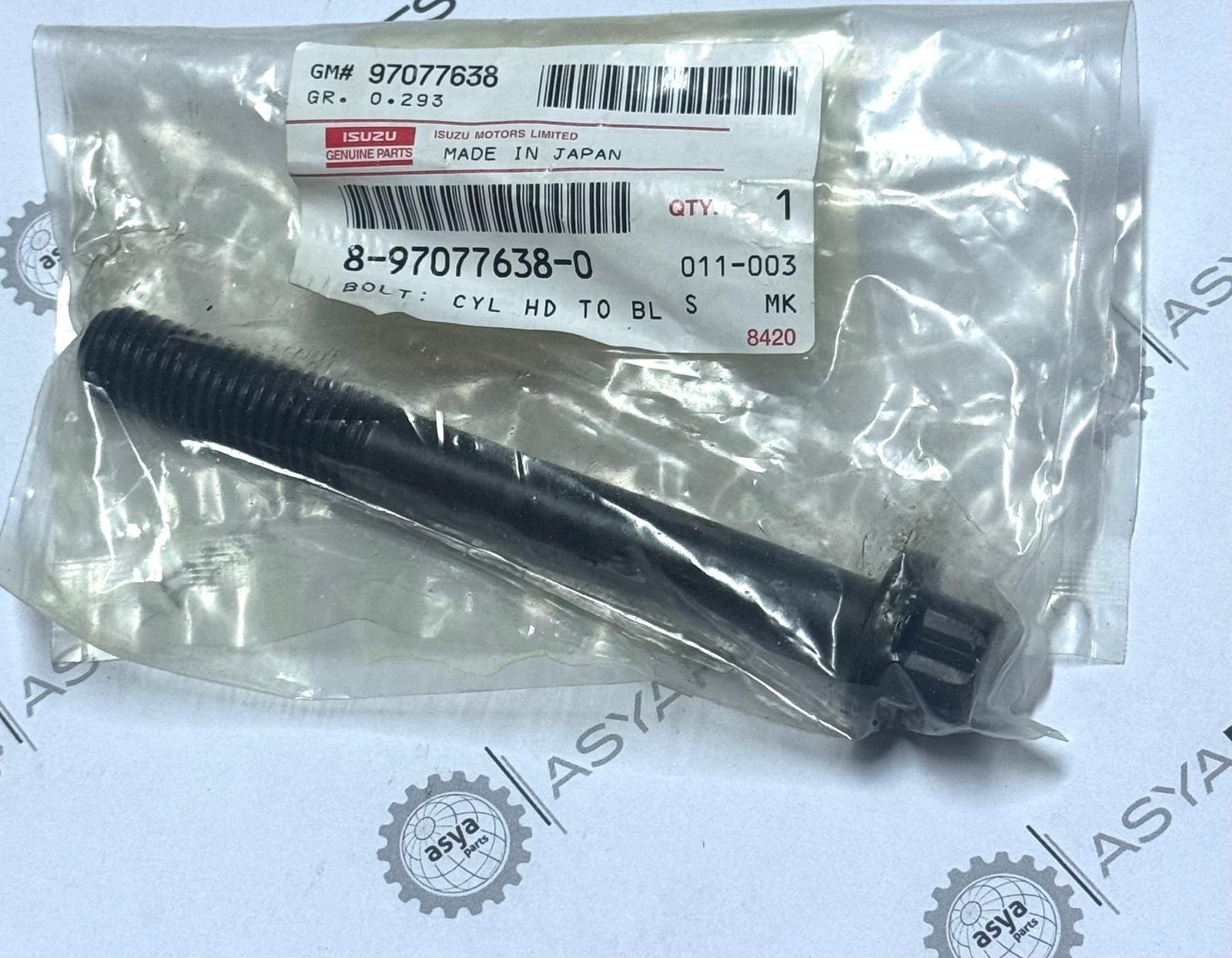 897776380 ISUZU 6HK1 SİLİNDİR KAPAK CİVATASI